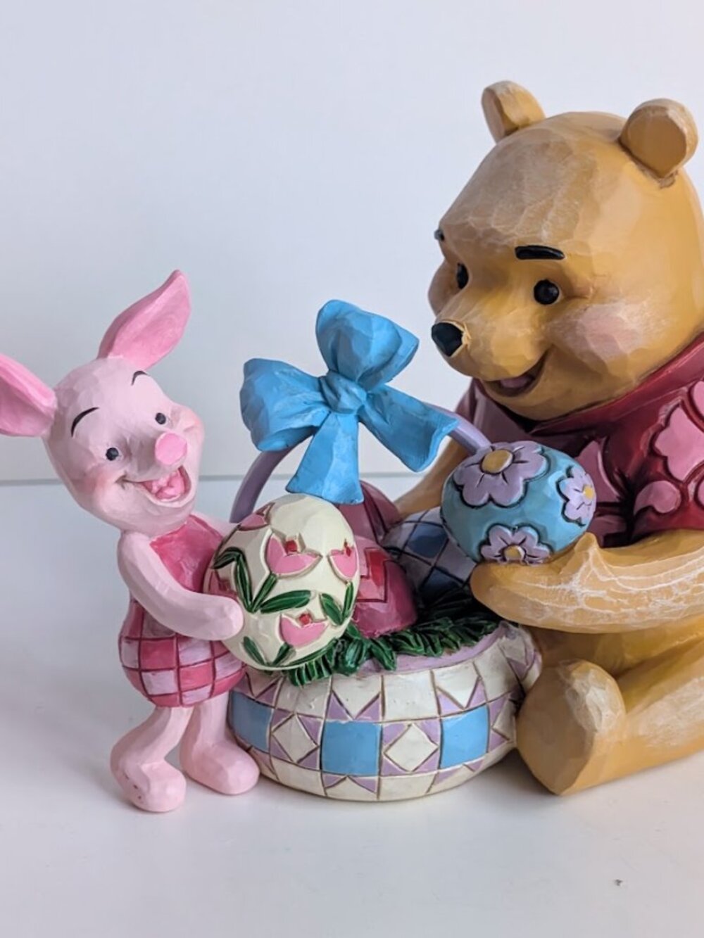 Jim Shore Disney’s Winnie The Pooh & Piglet “Spring Surprise” Easter Basket